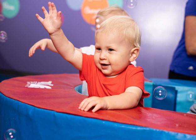 Baby playing at The Little GYM