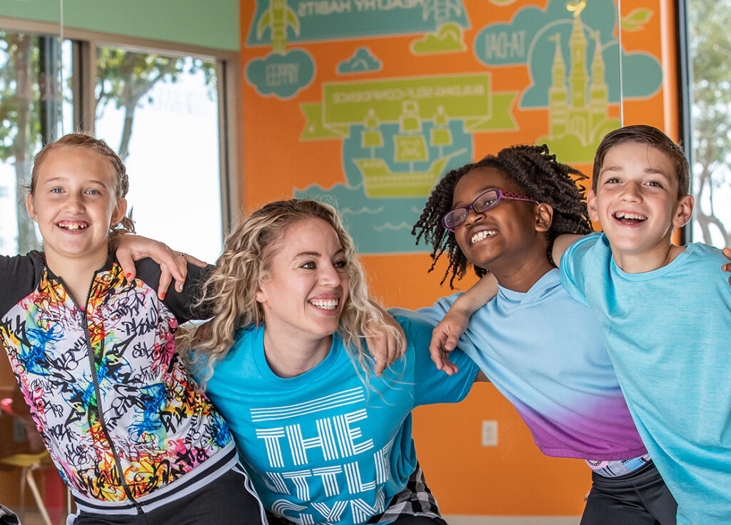 dance students enjoy a class at the little gym