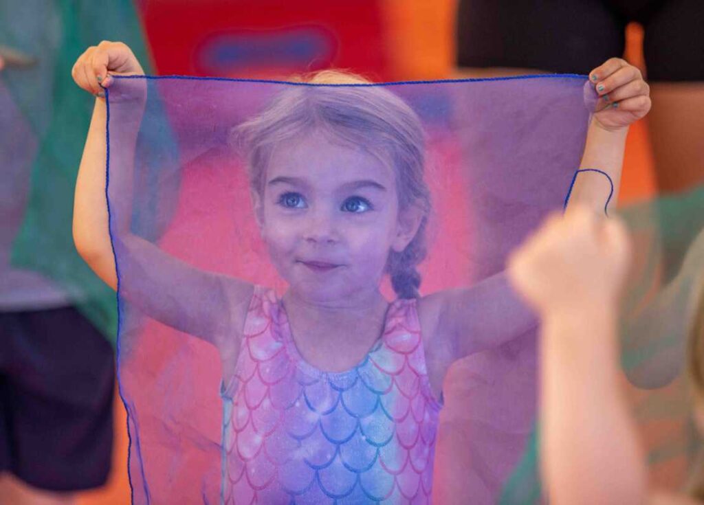 young girl in a dance class at the little gym