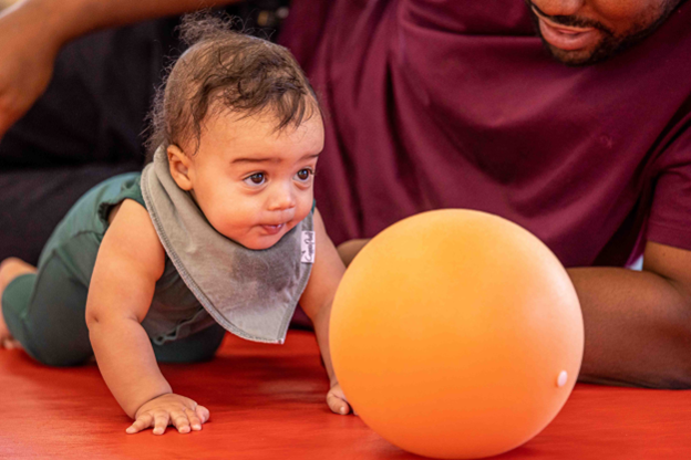 Baby Playing on the floor
